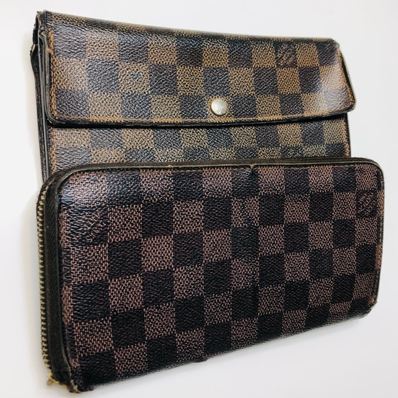 GENUINE SET LOUIS VUITTON Monogram Vernis Zippy Sarah Ebene Wallet Lot - Picture 11 of 16